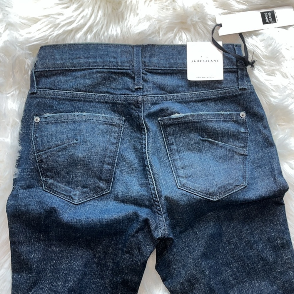🆕 James Jeans Twiggy Distressed Mid-Rise Legging Jean Cotton Size 25 - Picture 3 of 11